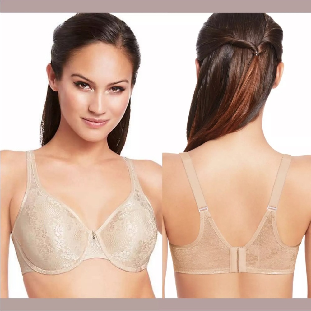 Wacoal Clear and Classic, Size 44D, Tan/Nude Underwire, Lightly Lined #855244
